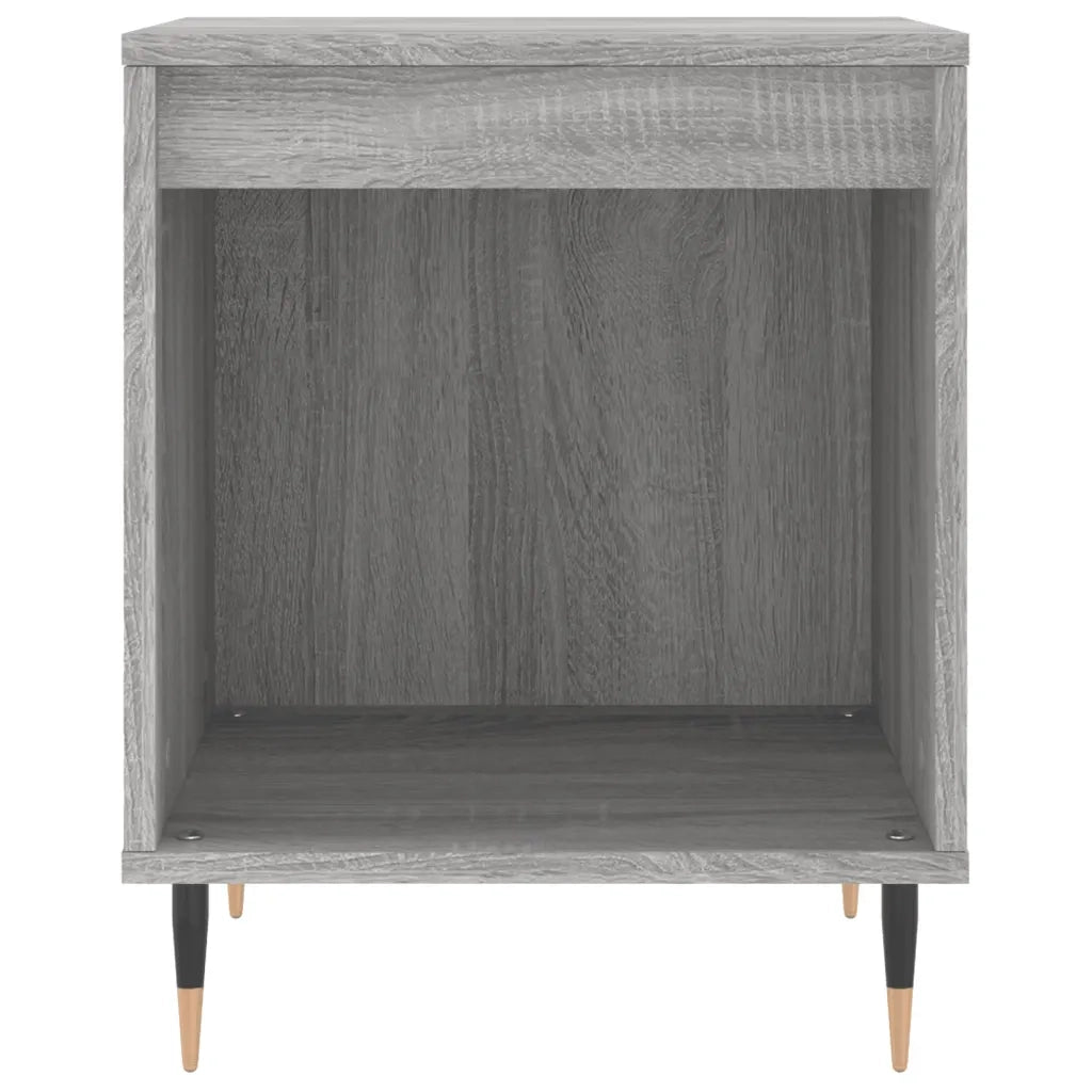 Comodini 2pz-Set di 2 Tavolino da notte Grigio Sonoma 40x35x50 cm in Legno Multistrato 456223