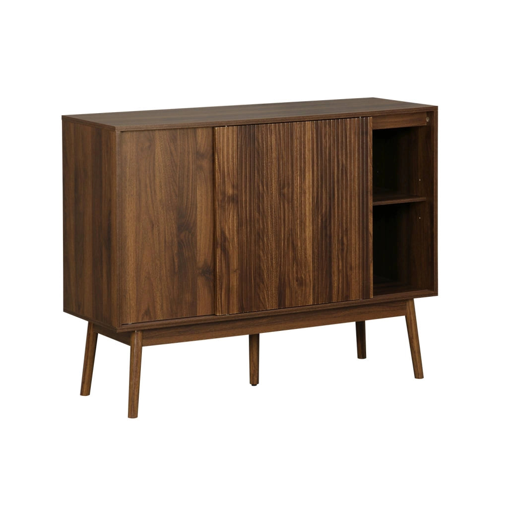 Credenza in legno, 115cm, marrone scuro