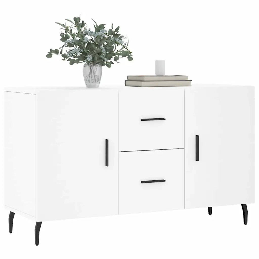 Credenza-Buffet-Armadio da cucina Bianca 100x36x60 cm in Legno Multistrato 210520