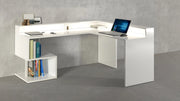 Scrivania a "S" angolare con piano rialzato Dimensioni: 160/180X60X92,5