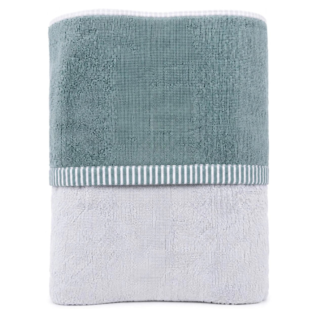 Sazalo, Telo Bagno 100% Cotone Reversibile, Grigio Chiaro