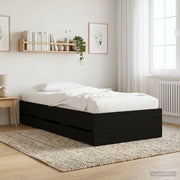 Telaio del letto con storage Rovere Nero 80 x 200 cm 3429611