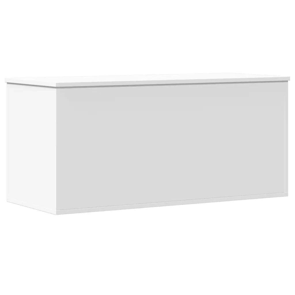 Contenitore Portaoggetti Bianco 100x42x46 cm Legno Multistrato