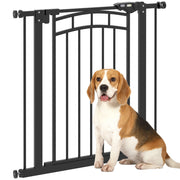 Cancelletto di sicurezza per cani estensibile ¨C Xylo ¨C doppia chiusura 74-80x76 cm nero