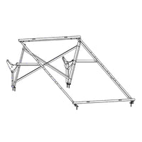 STRUTTURA DI MONTAGGIO UNIVERSALE TETTI PIANI E A FALDA PER SISTEMA SOLARE TERMICO CON INCLINAZIONE - SRUTTURA MONTAGGIO INCLINAZIONE 20Â°  - MAM