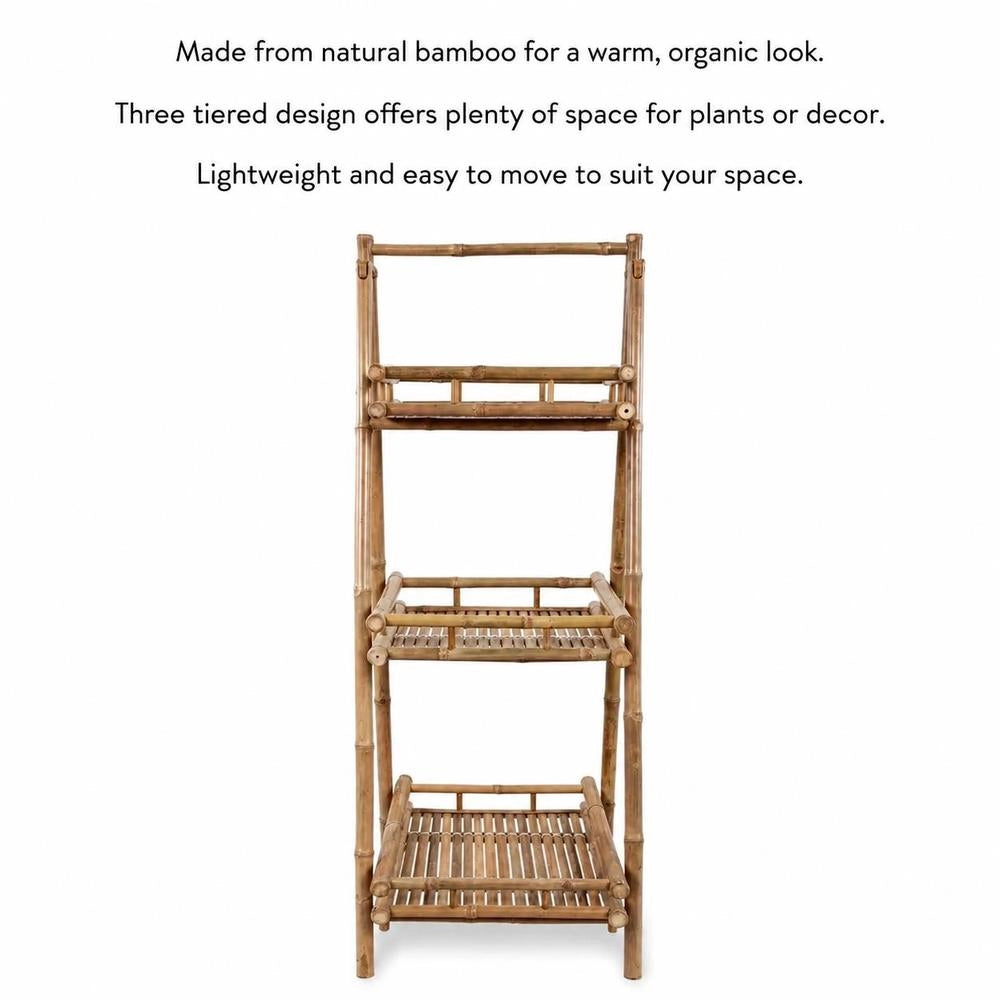 Bamboo Plant Stand With 3 Shelves