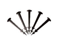 CHIODO FERMA TELO IN NYLON E FIBRA DI VETRO NERO- - mm.200 - testa mm.35 - conf. pz.100 - 1 busta T-REX