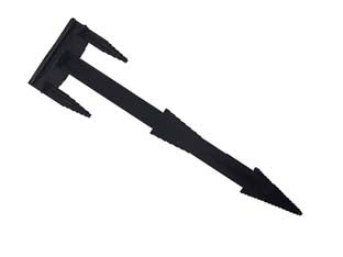 CHIODO FERMA TELO IN NYLON E FIBRA DI VETRO NERO- - mm.165 - testa mm.45x25 - conf. pz.100 - 1 busta T-REX