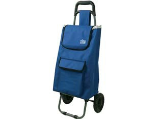 CARRELLO SPESA ROMANO ALLUMINIO- - cm.41x33x100h. - 1 pezzi XTRA