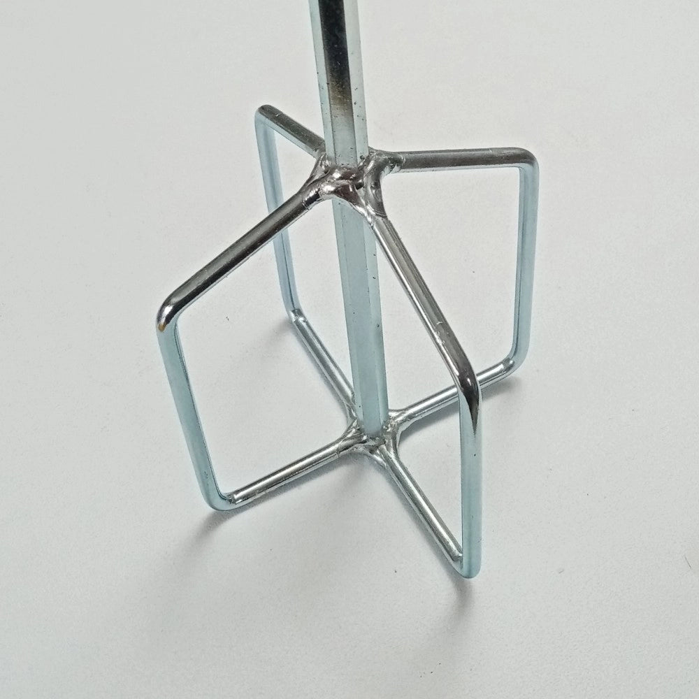 Frusta da 130x140mm a 4 settori in acciaio zincato attacco esagonale per mescolatore