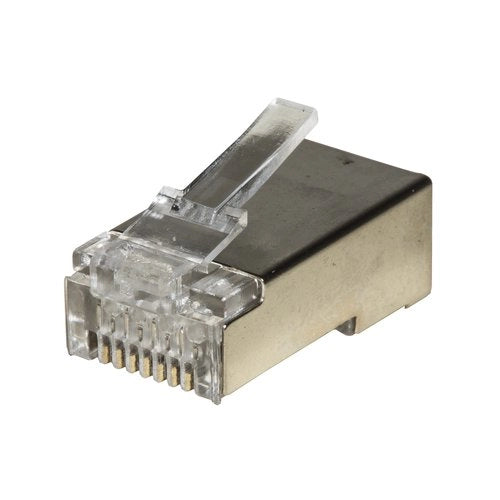 Plug link rj45 cat 6 schermato per cavo solido - confezione 100pz lkpl86p