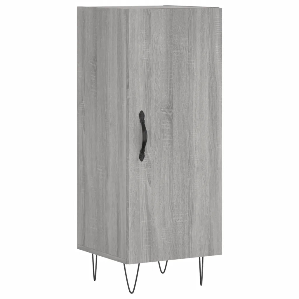 Credenza | Madia | Buffet da pranzo | Armadio da pranzo Grigio Sonoma 34,5x34x180 cm in Legno Multistrato