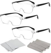 Verglassio 300% - Leotta Portatile - Leotta Senza Mani - Leotta per Ipovisione - Anti-Luce Blu - 3 Pezzi/Set