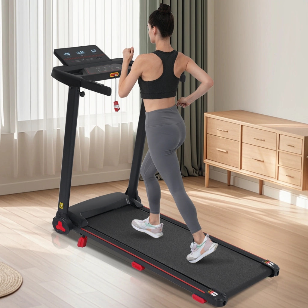 Tapis Roulant Pieghevole 3,0 HP fino a 14 km/h con Inclinazione 8%, Bluetooth e Portata 120 kg