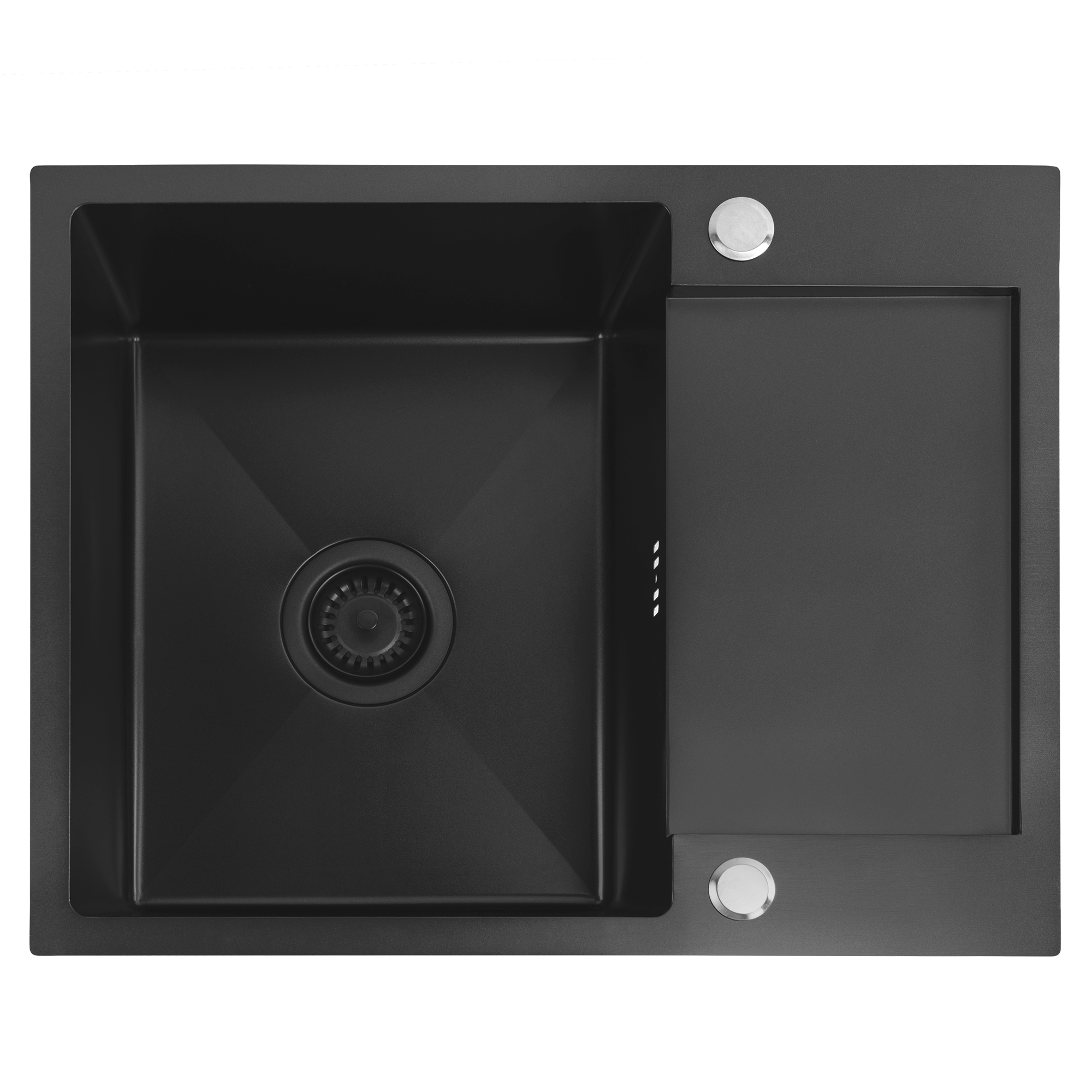 Lavello In Acciaio Paul Black senza rubinetto da cucina