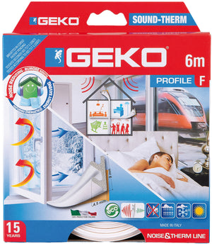 GUARNIZIONE ADESIVA ISOLAMENTO TERMICO E ACUSTICO MT.6 BIANCA