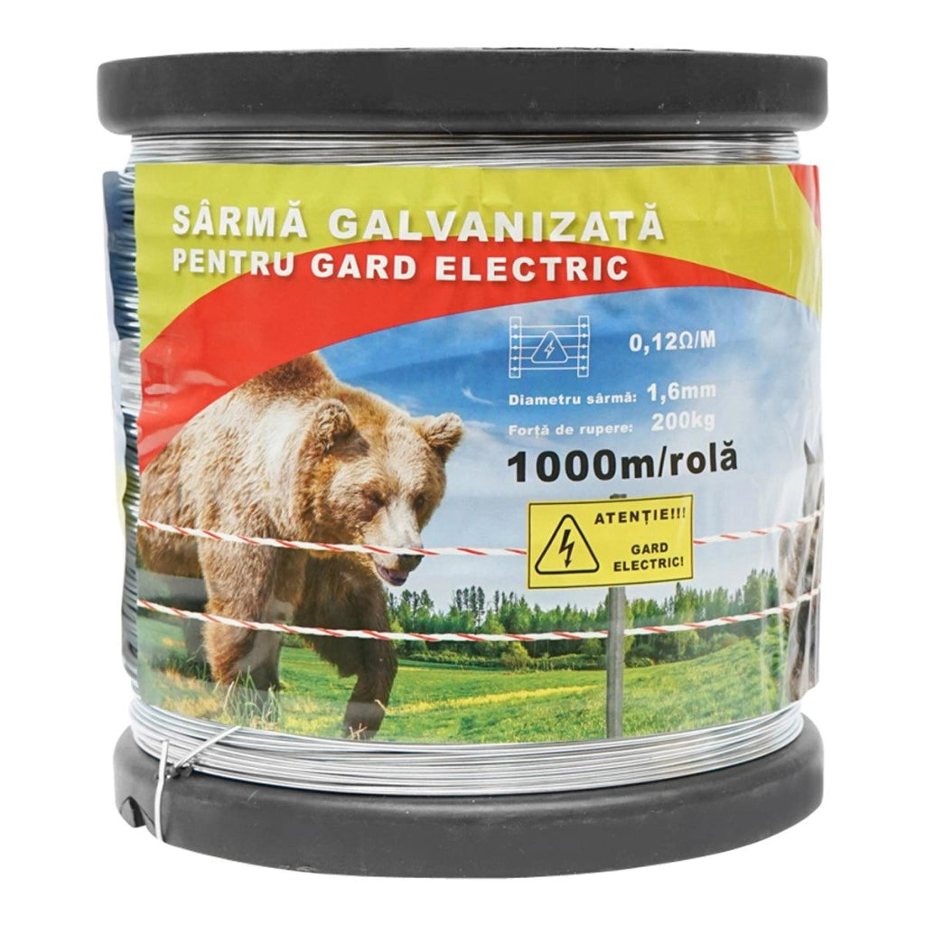 Filo metallico zincato recinto elettrico Ø1,6mm Lunghezza 1000mt, Recinzioni Elettriche Breckner Germany