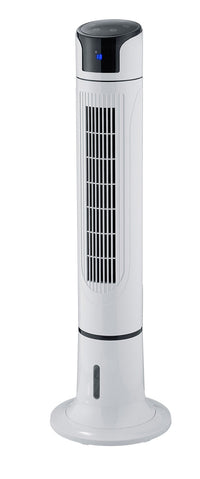 Ventilatore a Colonna Nebulizzante Oscillante H114 cm con Telecomando 3 Velocità Bianco
