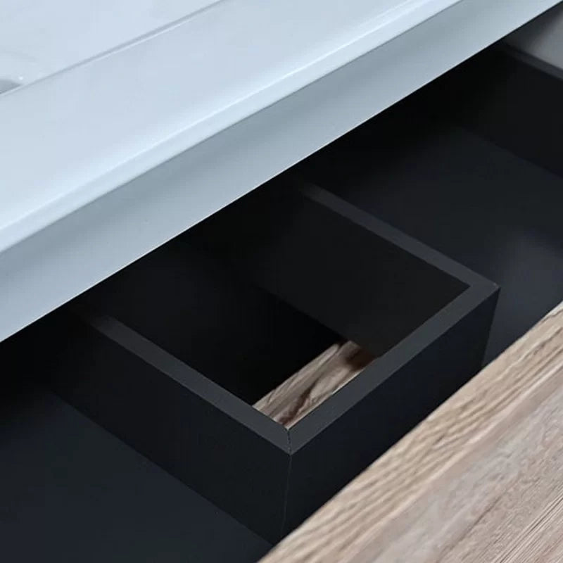 Mobile bagno rovere grigio sospeso linea talia da 70 cm