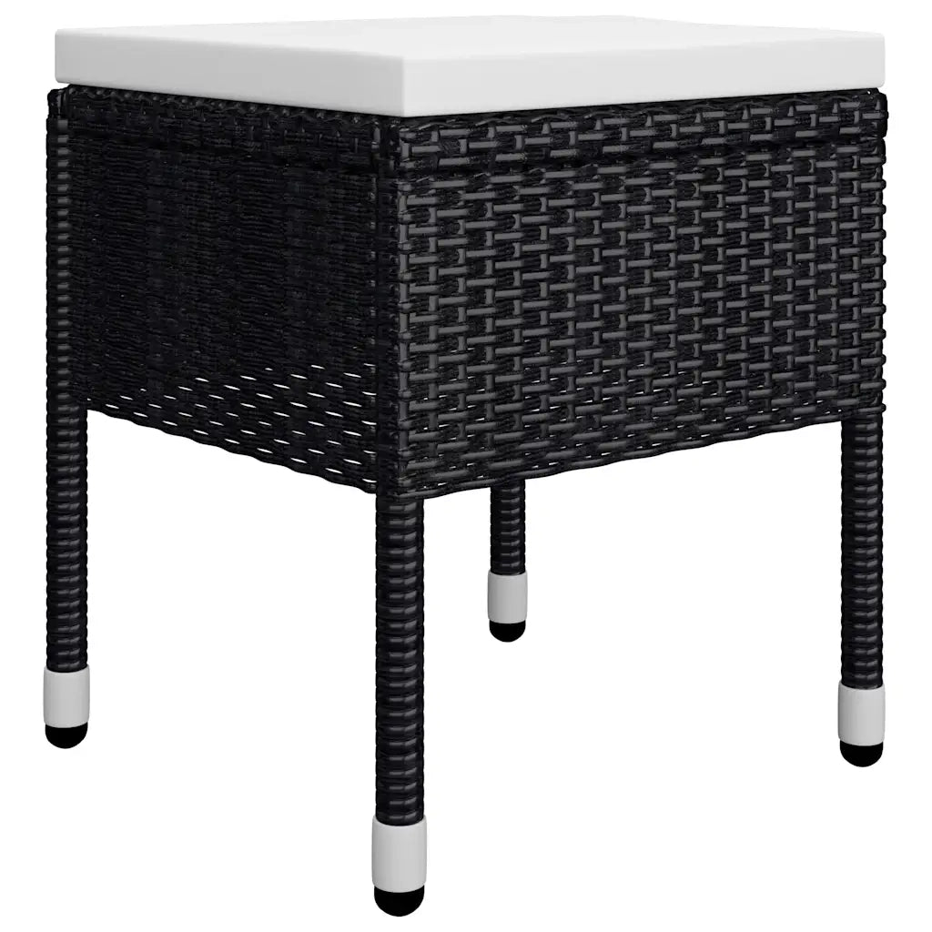 Set Mobili da Pranzo per Giardino 5 pz | Set Salotto da Giardino Nero