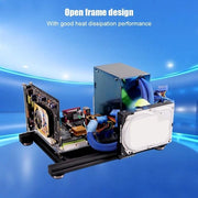 Casella Computer Open Frame in Lega di Alluminio - Supporto ATX/ITX - Peso Leggero - Sostenibilità - Montaggio Facile - Scatola PC