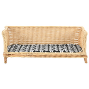 Cesta per Cani con Cuscino 90x54x35 cm Salice Naturale CFW9773383