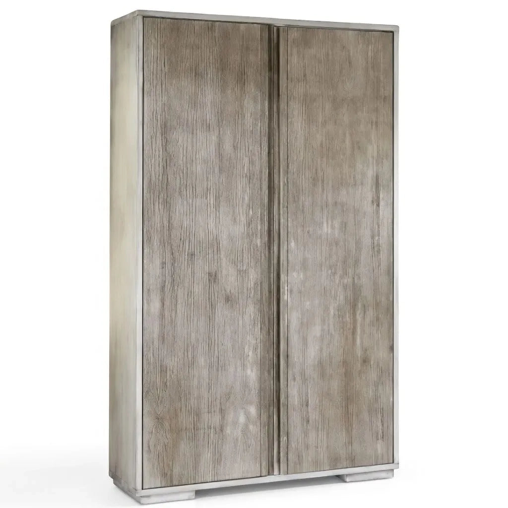 Armadio 2 porte shabby chic in legno l.120 p.60 h.220 - Mobili 2G