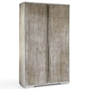 Armadio 2 porte shabby chic in legno l.120 p.60 h.220 - Mobili 2G