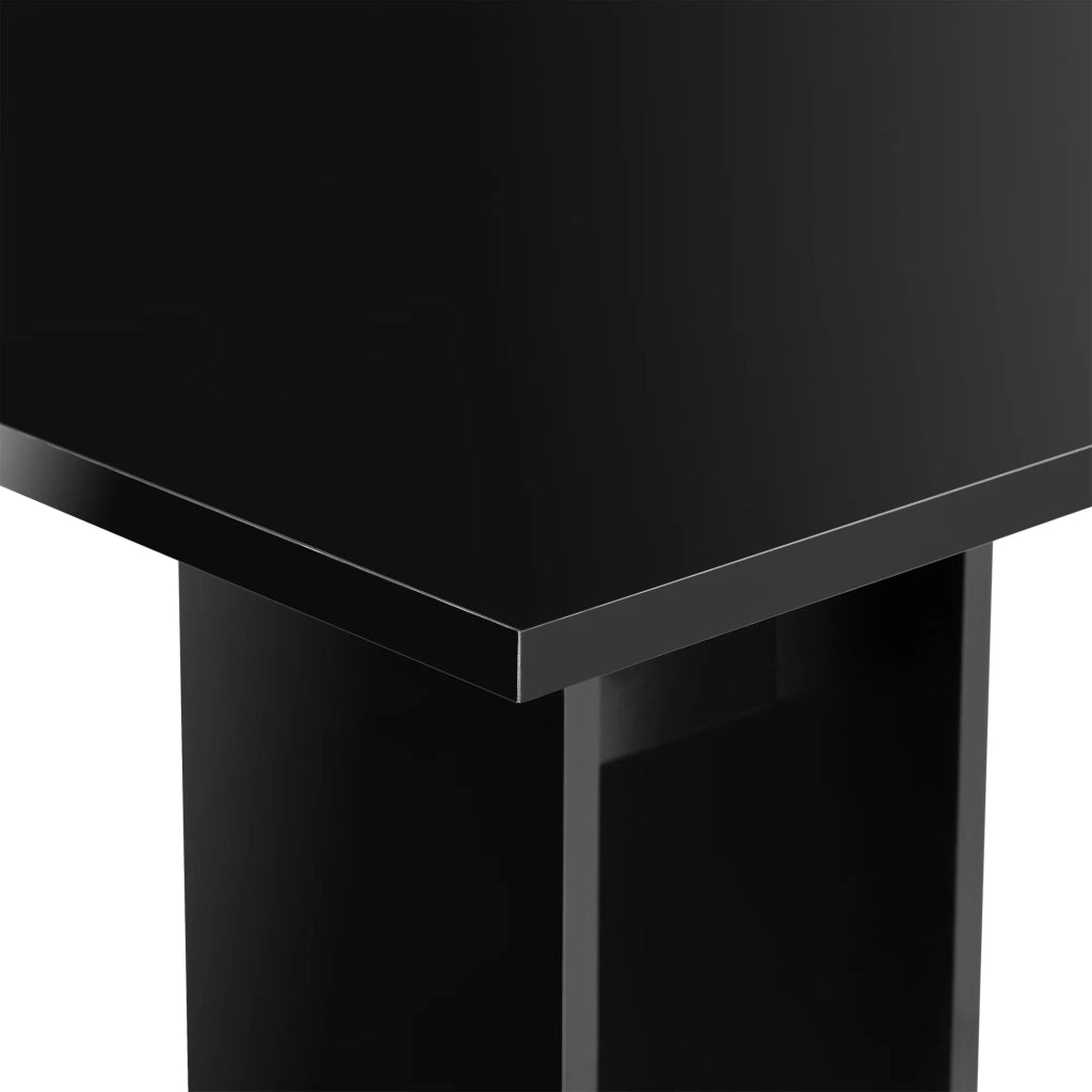 Tavolo da pranzo quadrato per cucina o soggiorno 78 cm nero 03_0006126