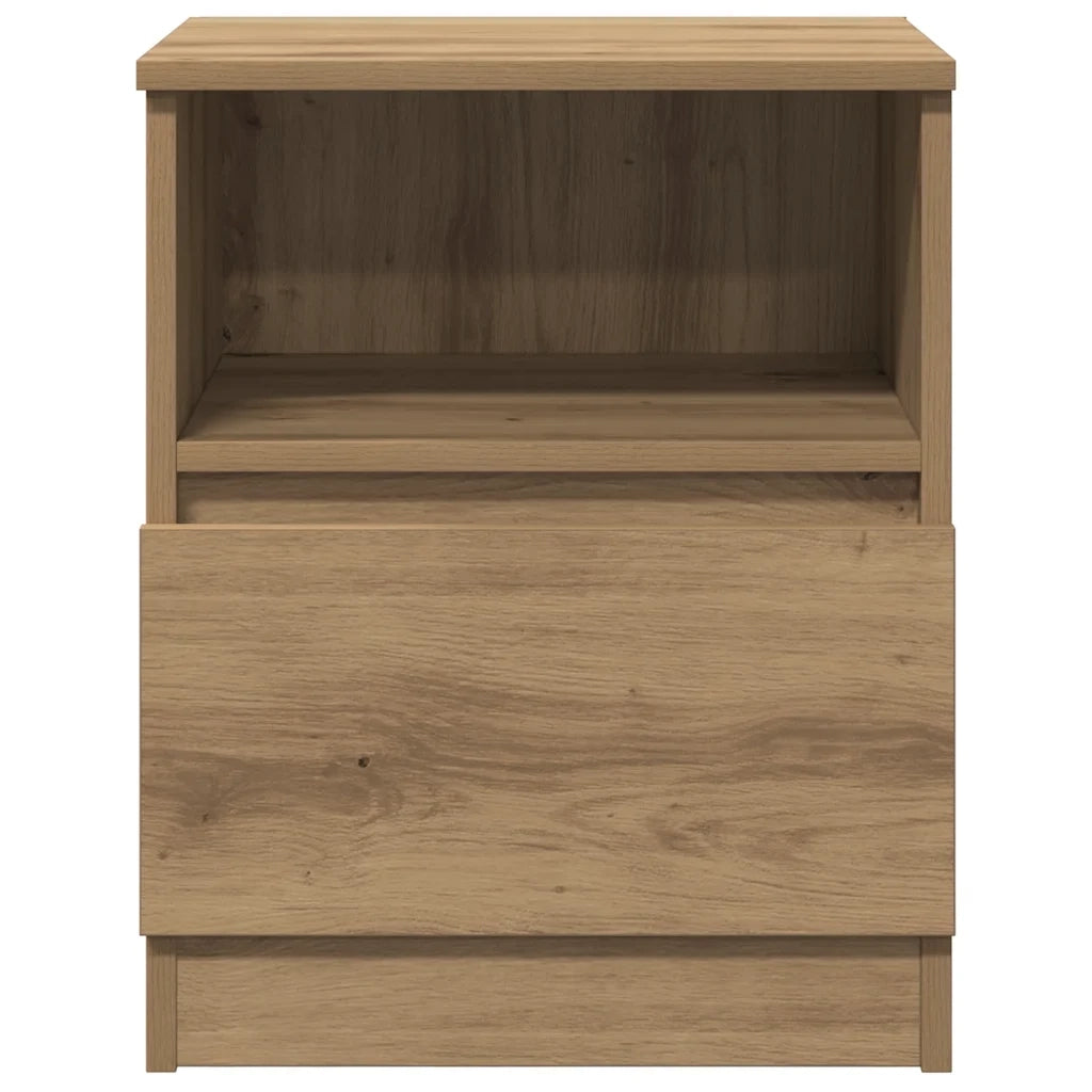Comodino Rovere Artigianale 40x40x50 cm in Legno Multistrato 856500