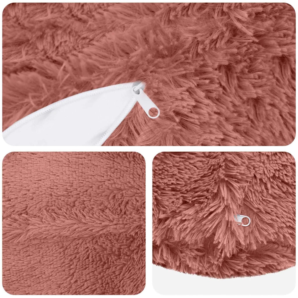 Federa 2 pcs HEERLEN Rosa Ø 60 cm Fleece PV 923065