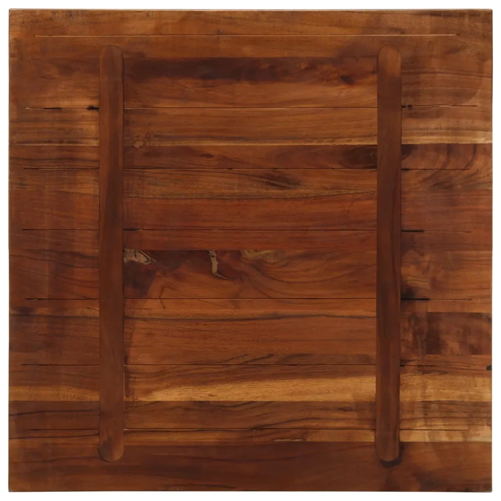 Piano per Tavolo 70x70x3,8 cm Quadrato Legno Massello di Acacia 371138