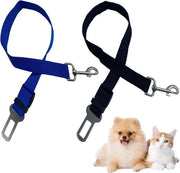 Set di cinture di sicurezza per animali da 2 pezzi, cintura per auto per animali con cinturone regolabile, cinture di sicurezza universali per cani e gatti di tutte le razze