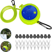 Accessori da Campeggio Estendibile per Asciugamani - 10 m - Asciugamani Portatili per Viaggio, Festa all'Aperto, Giardino, Bagno e Lavanderia