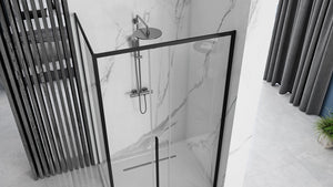 Cabina Doccia Solar Black Mat 120x90