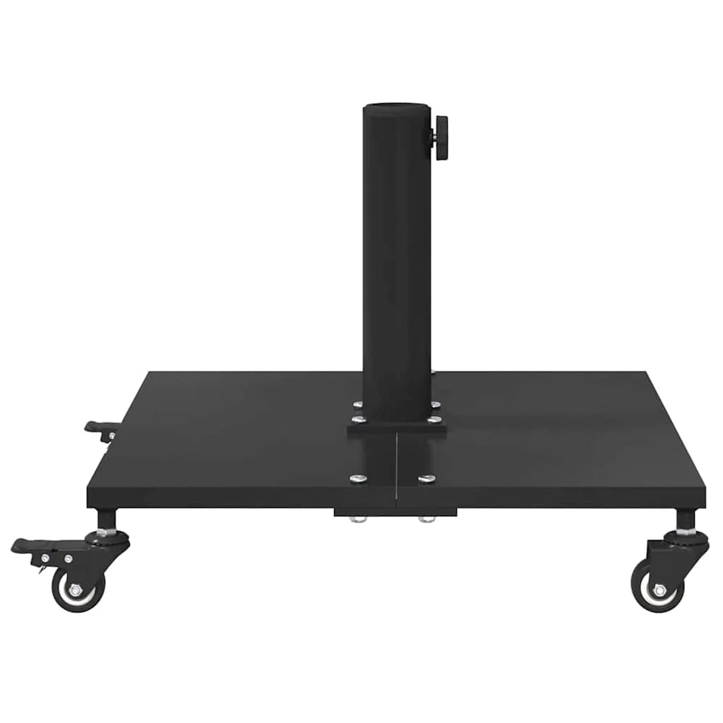 Pratica base quadrata per ombrellone da giardino 45 x 45 x 31,5 cm acciaio nero 02_0058926