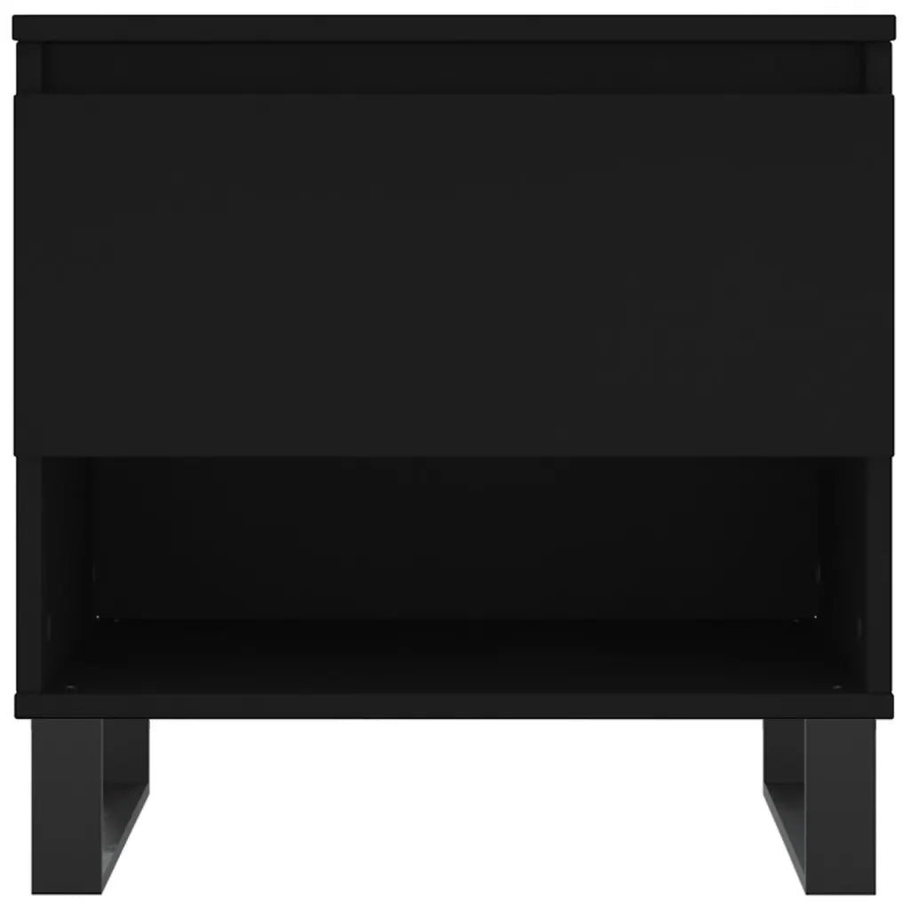 Tavolino da salotto | Tavolino da caff¨¨ | Tavolino da Soggiorno Nero 50x46x50 cm in Legno Multistrato
