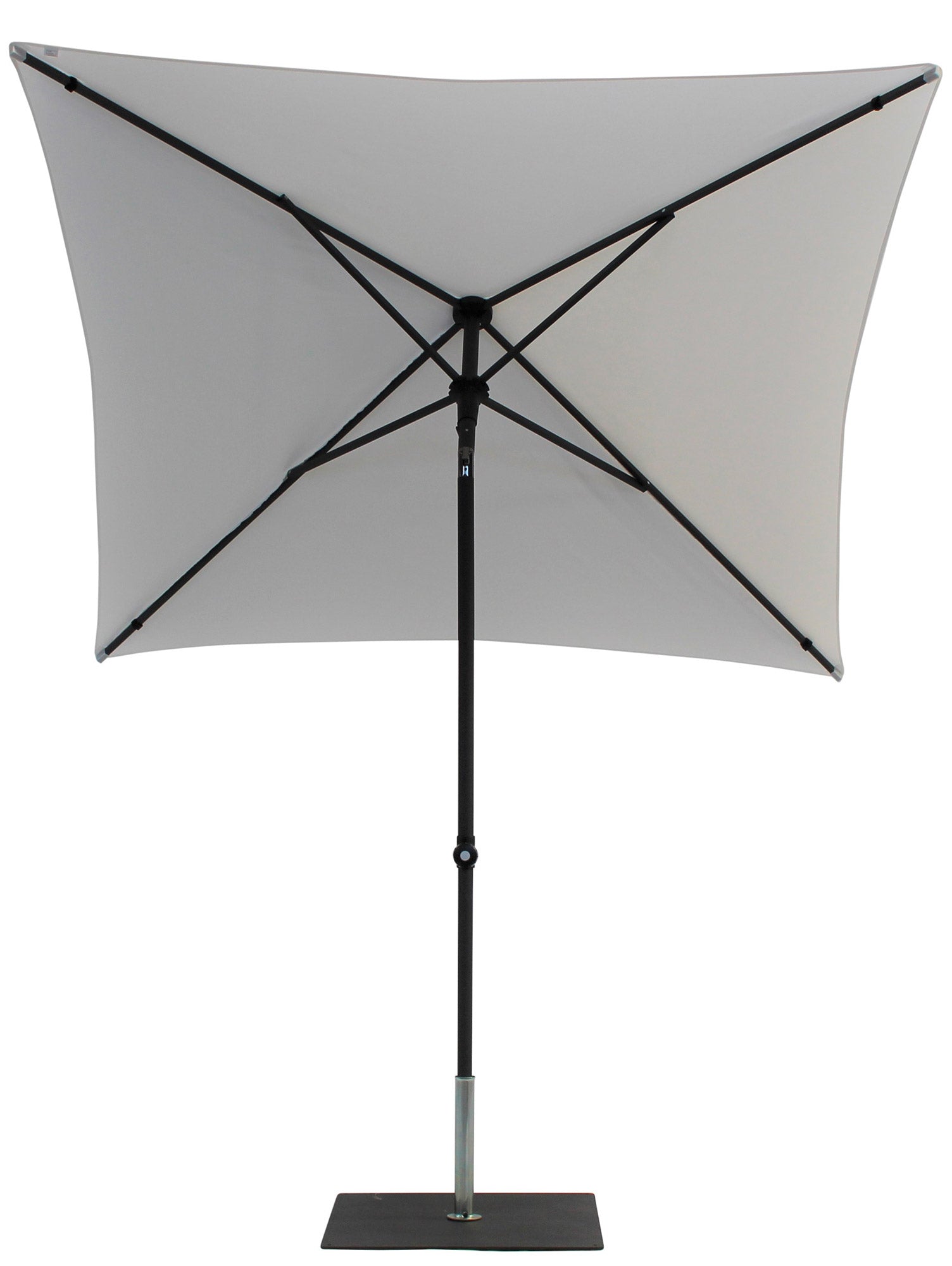 Ombrellone da Giardino 2x2 m Palo Ø38 mm in Alluminio Tessuto Poliestere Trend Bianco