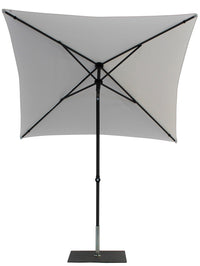 Ombrellone da Giardino 2x2 m Palo Ø38 mm in Alluminio Tessuto Poliestere Trend Bianco