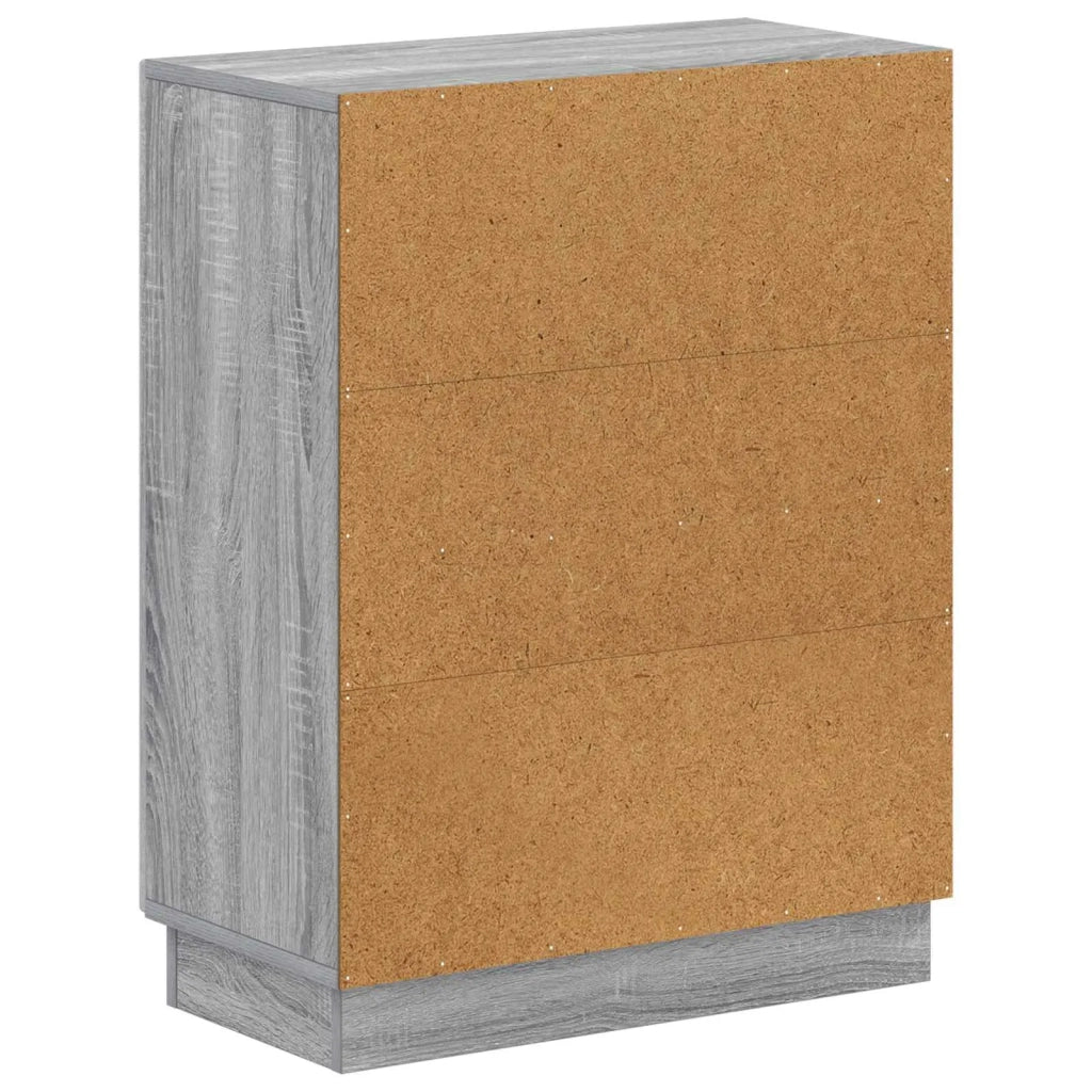 Mobiletto da Bagno HOORN Sonoma grigio 59,5 x 31 x 77 cm 897281