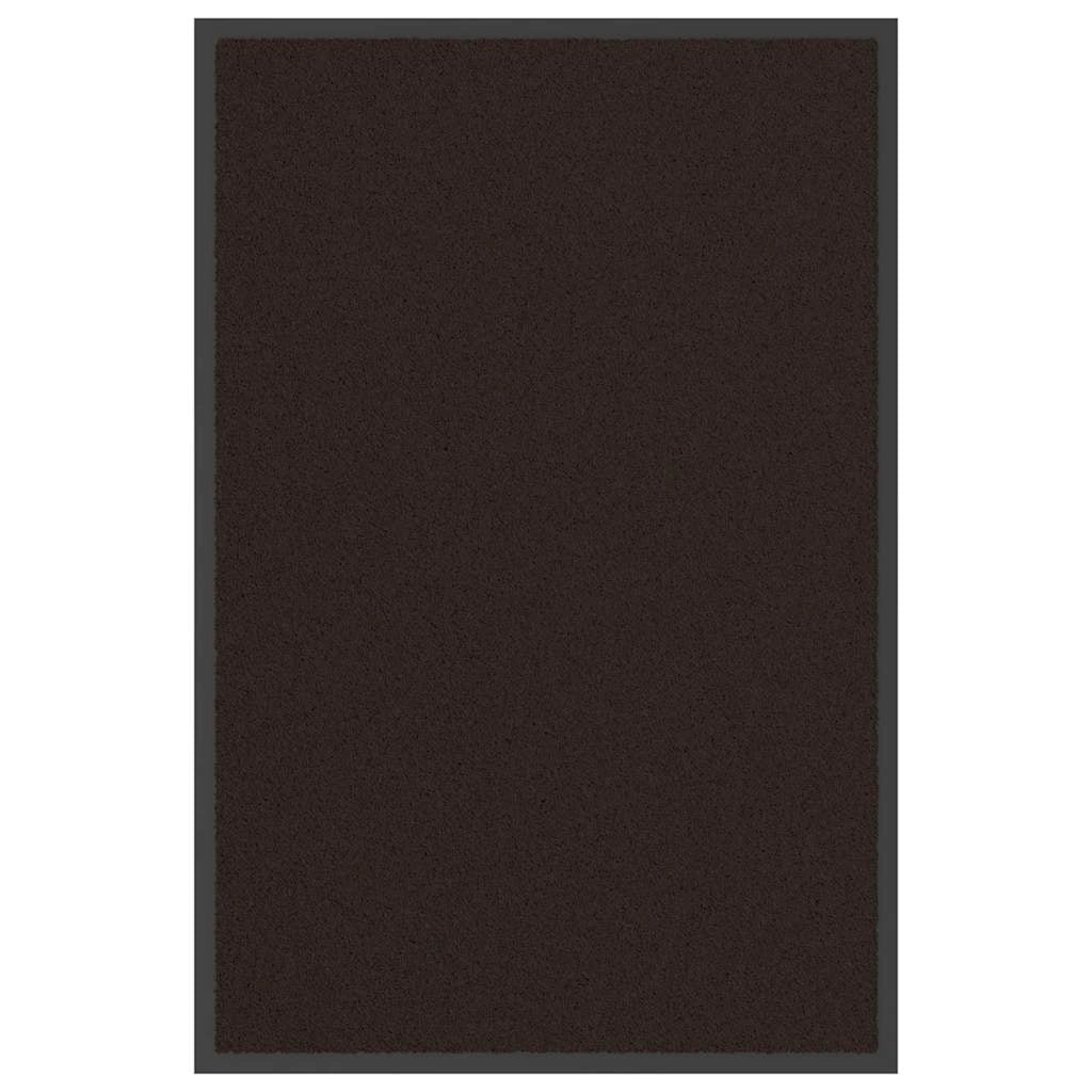 Zerbino rettangolare antiscivolo per interni 60 x 90 cm in polipropilene marrone 02_0058170