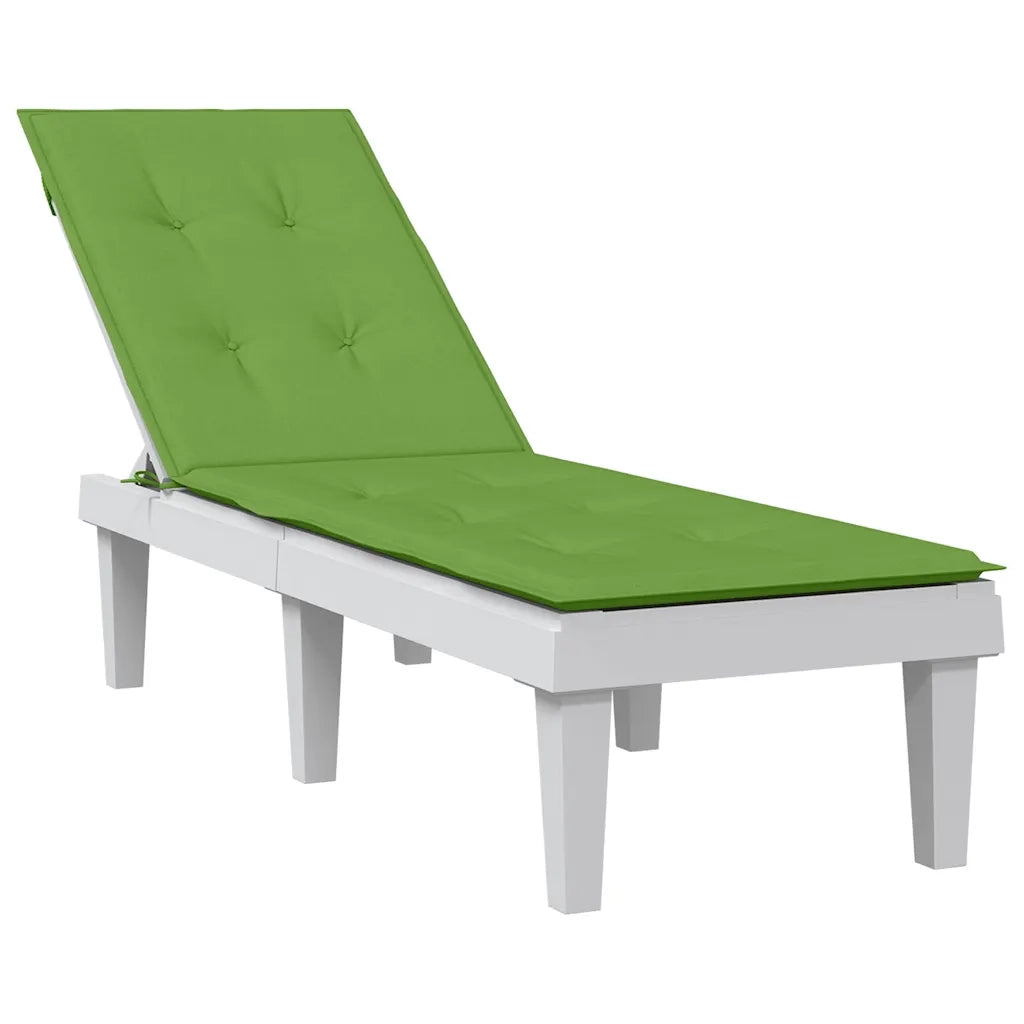 vidaXL Cuscino per Sdraio Verde Mélange (75+105) x 50 x 4 cm in Tessuto