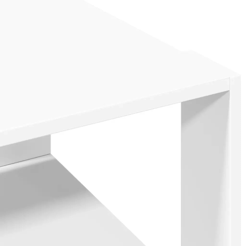 vidaXL Tavolino da Salotto Bianco 51,5x51,5x30 cm in Legno Multistrato