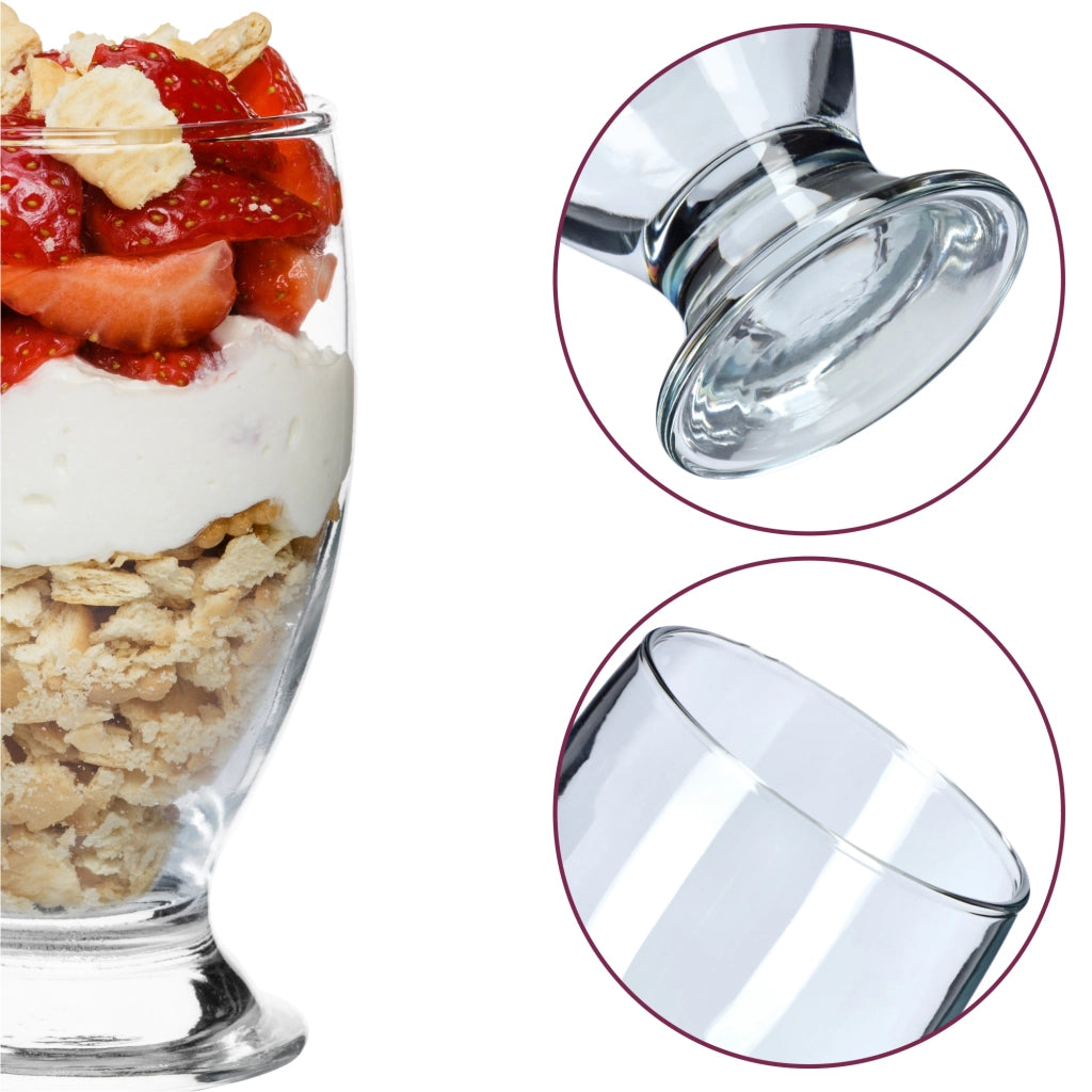 Set di 12 tazze e bicchieri KADAX per dessert e gelati, 300 ml ciascuno.