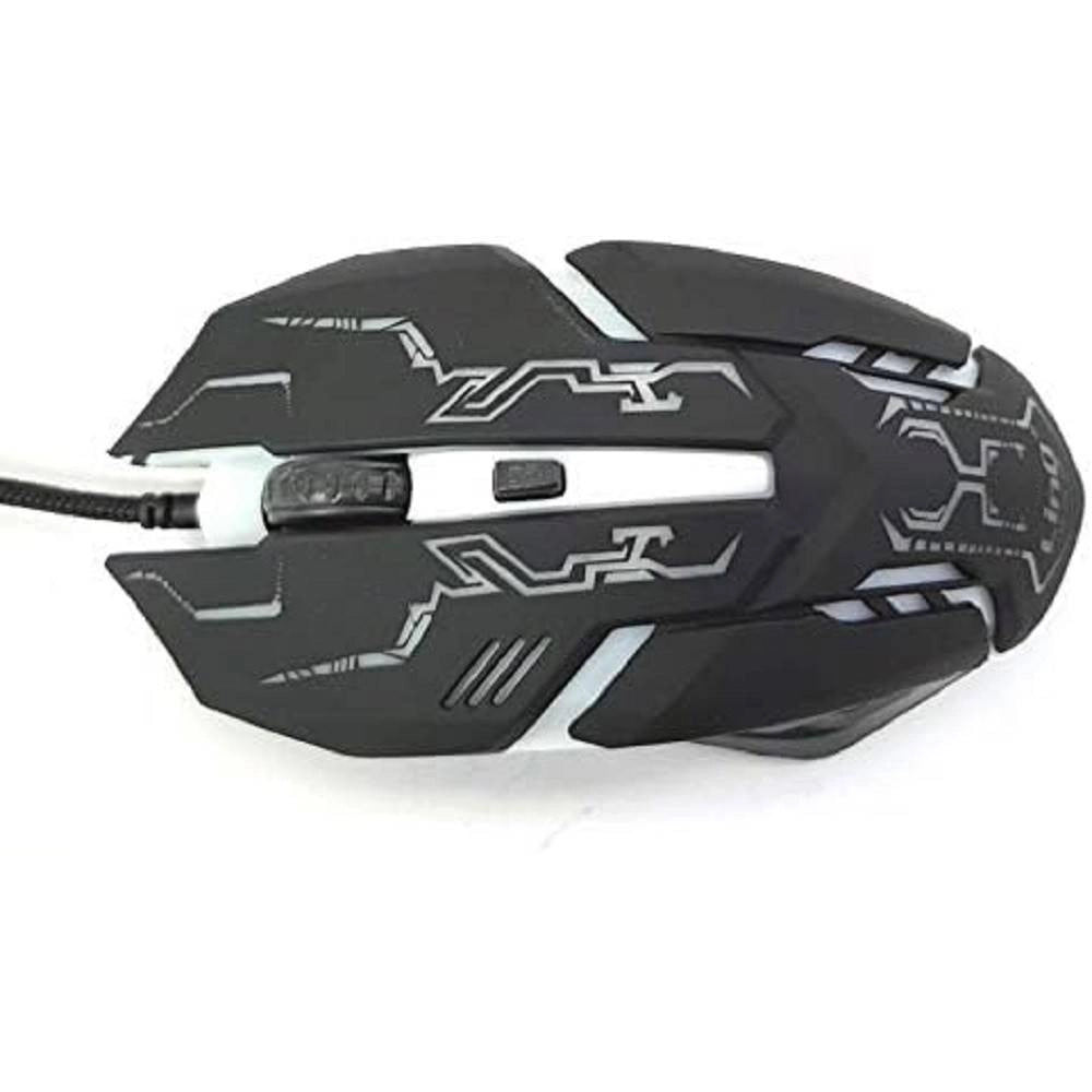 Trade Shop - Tastiera Mouse Retroilluminata Gaming Con Cavo Usb Led Rgb Ergonomica Led-mk1568 -