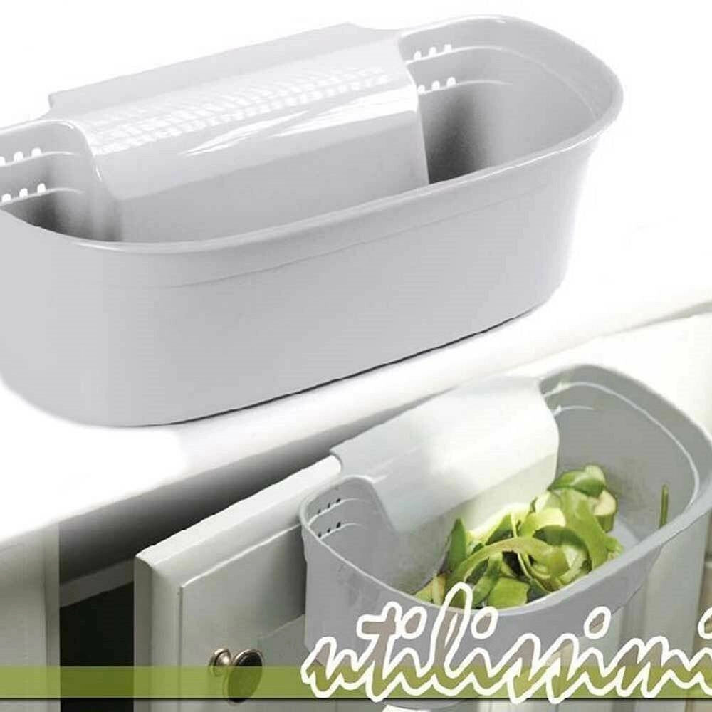 Trade Shop - Cestino Multiuso Lavello Cucina Da Agganciare Capacita' 2,2 Litri Rifiuti -
