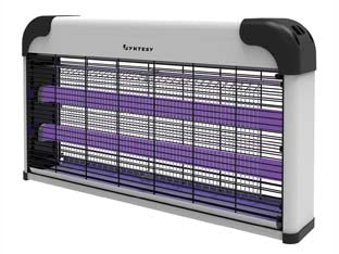 ELETTROINSETTICIDA LED- - 2 tubi da 10W - mm.328x87x270 - peso Kg.1,7 - 1 pezzi SYNTESY
