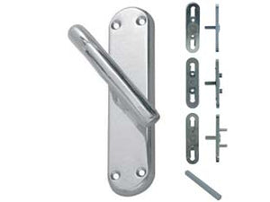 CREMONESE E MARTELLINA TORINO IN ZAMA FINITURA OTTONE CROMO SATINATO- - movimento gratz e bussola - 2 pezzi