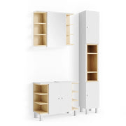 Vicco Set mobili bagno Bianco 3 parti, con colonna