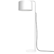 Lampada da terra bianca con paralume E27 15W Arden Luminex
